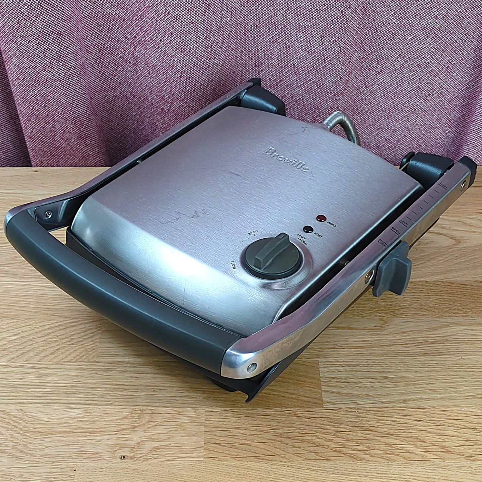 Breville Panini Grill Sandwich Press TG425XL Stainless Steel 1500W Adjustable