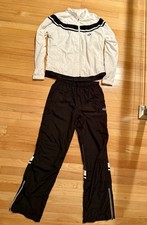 SERGIO TACCHINI M S Black White Mesh Lined Tracksuit Vintage Giada NWT
