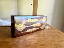 Unique Wooden Dart Case With Brass Inlay Dart Storage Box Dart Traveling Case