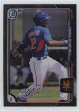 2015 Bowman Draft Chrome Asia Exclusive Black Refractor Amed Rosario #163 6u5