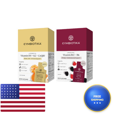 Cymbiotika Liposomal B12 B6 D3 K2 Cellular Energy Health Nerve Function Immune