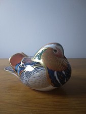 Royal Crown Derby Mandarin Duck Paperweight Collectible Mint Condition