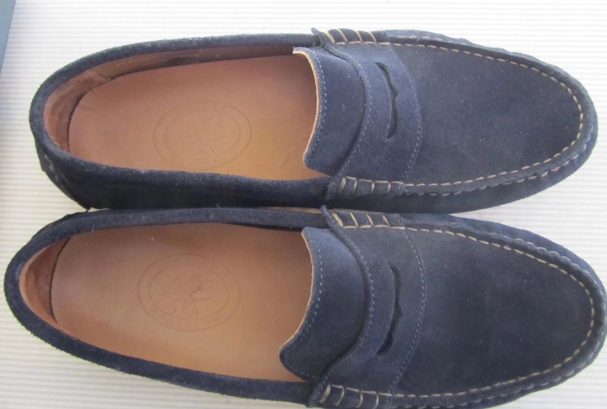 Chaussures Homme Idrese Taille 42 – Bleu Daim – Style Richelieu Chic Décontracté – Neuf Sans Boîte