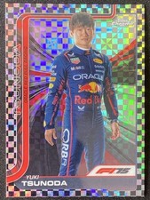 Yuki Tsunoda 2025 Topps Chrome Formula 1 F1 Drivers Checkered Flag Base #2
