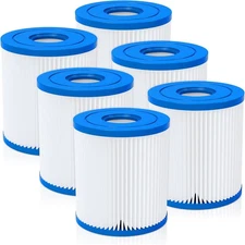 Future Way 6-Pack Type H Pool Filter Cartridge Replacement for Intex 6 Pack 