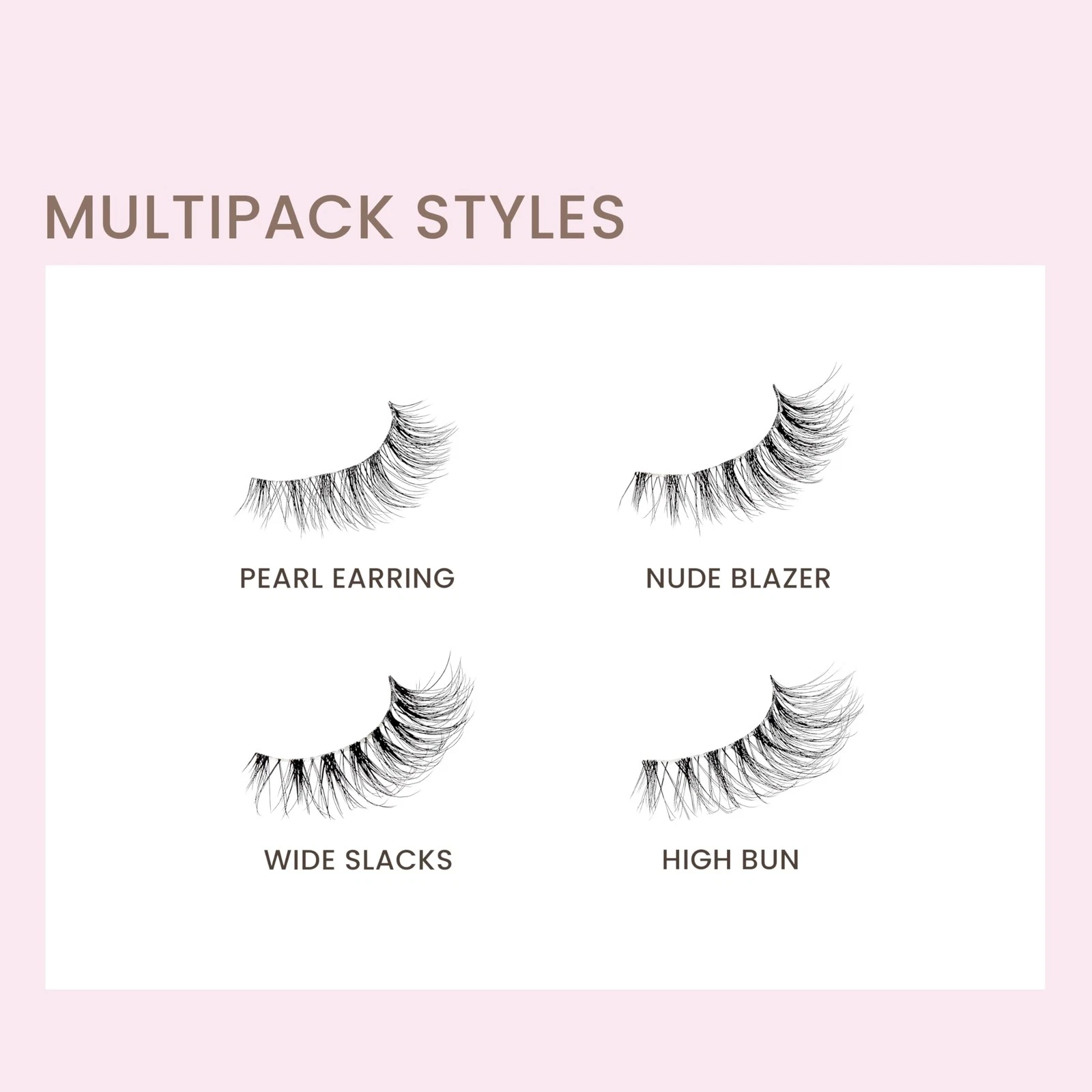 Kiss The New Natural, False Eyelashes, 'High Bun', 12mm, Includes 4 pairs of ... - product detail image 7