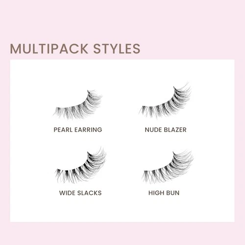 Kiss The New Natural, False Eyelashes, 'High Bun', 12mm, Includes 4 pairs of ... image 7