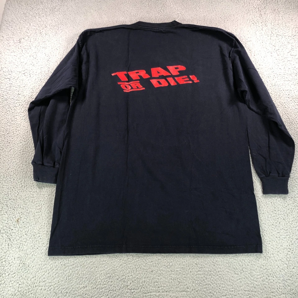 Camisa de colección Young Jeezy muñeco de nieve trampa o troquel para hombre 3XL azul 03 Y2K cinta mezcla rap Foto 3 de 4