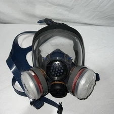 Parcil Safety Full Face Organic Vapor Tactical Gas Mask/Respirator - preowned