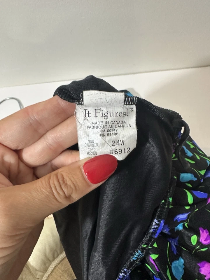 Traje de baño Tankini vintage It Figures talla grande 24 falda con falda Foto 4 de 4