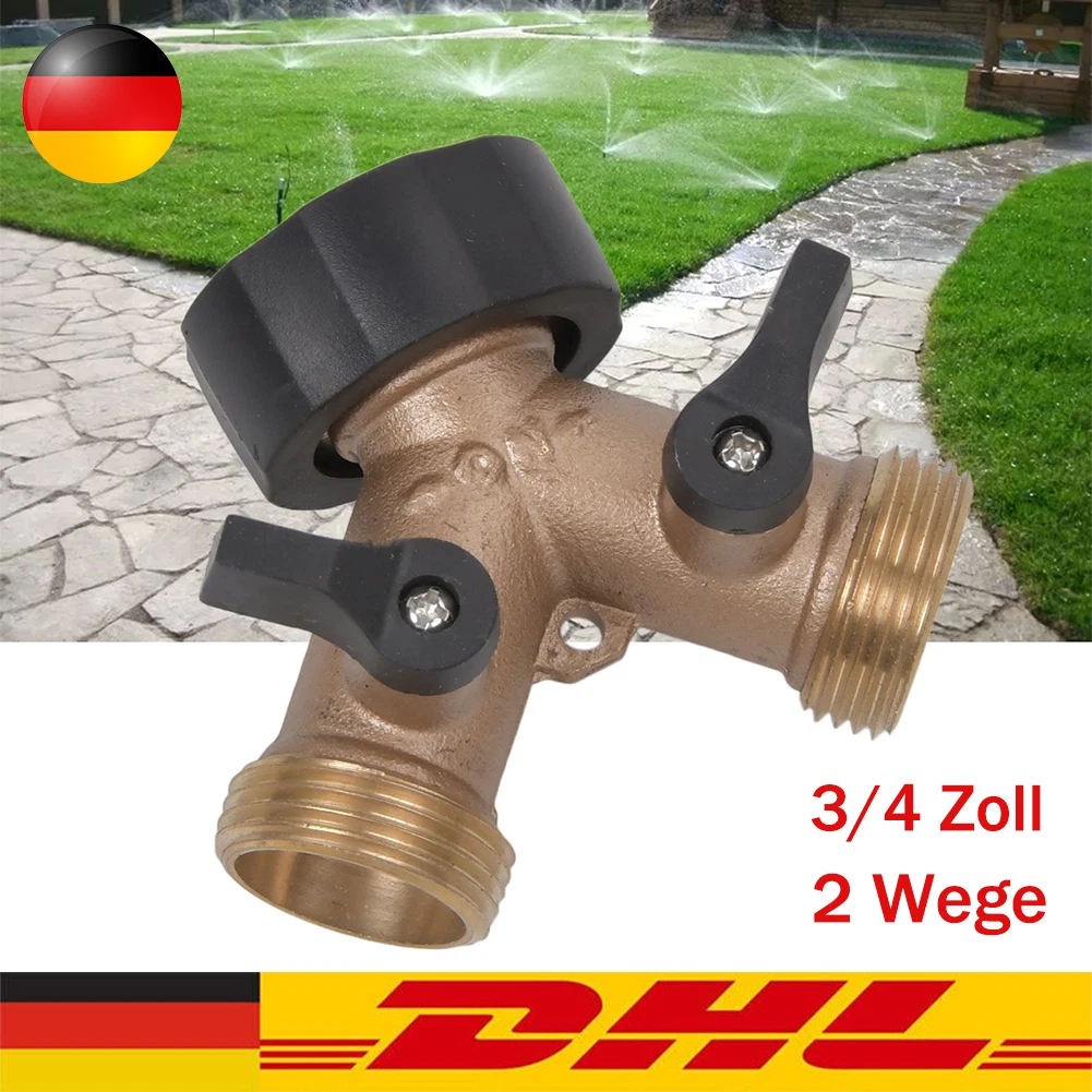 TXErfolg 2-Wege Y-Verteiler 3/4 Zoll Aus Messing Y-Verteilerstück Mit