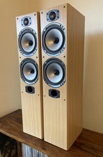 Monitor Audio Bronze B4 Speakers Pair Floor Standing 6 Ohms 150w Beech + Covers