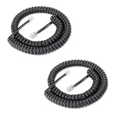 Lativu Phone Cord for Landline, 2 Pack Telephone Cord, 4.5 Ft Uncoiled 0.72 Ft