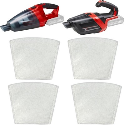 Filterbeutel 4er-Pack für Einhell Power X-Change TE-VC 18 Li-Solo & TE-HV 18/...