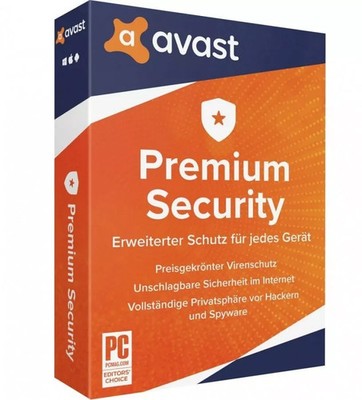 Avast Premium Security 3 Geräte 1 Jahr 2026 Antivirus  Internet Security Key DE