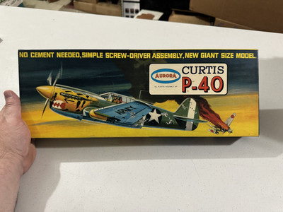 Aurora Curtis P-40 Kit 378 - 350 Vintage 1969 MINTY in bags Extremely Rare!