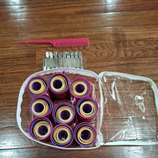 Hair Curler Roller Set Plastic Mixed Color Size Beauty School Cosmetology