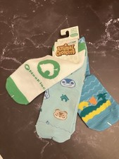 NINTENDO ANIMAL CROSSING NEW HORIZONS GET AWAY PACK SOCKS 3 PAIR FOR WOMEN 5-10