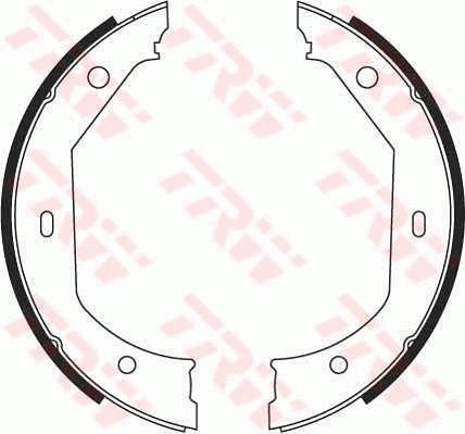 1X TRW GS8656 Bremsbackensatz Feststellbremse FüR BMW Alpina-image