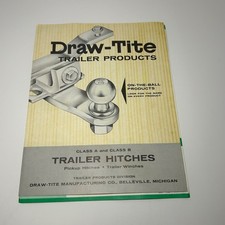 Vintage Draw-tite Trailor Hitch Catalog Order Form Trailor Products Original