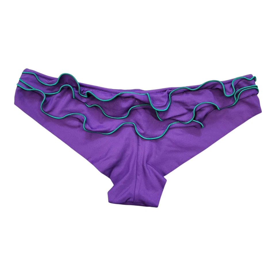 LA PERLA Bikini Bottom M Ruffles Beach Vacation Resortwear Designer Swimwear - Image 2 of 4