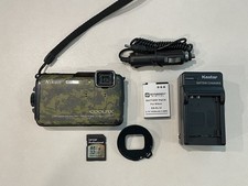 Nikon Coolpix AW110 Camera Camo 16MP Waterproof GPS WiFi Rugged 5x Zoom Tested