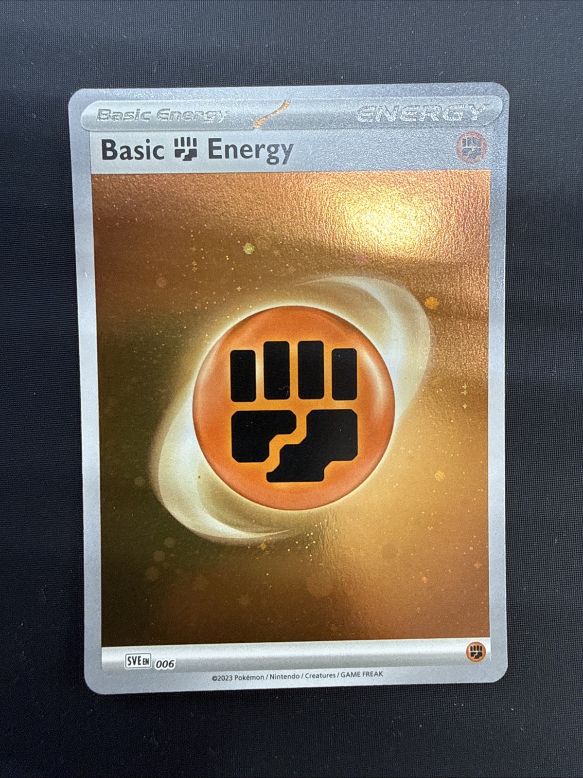 FREE SHIPPING Pokemon Fighting Energy SVE 006 Scarlet & Violet 151 Cosmos Holo