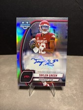2024 Bowman University Chrome Taylen Green Refractor Auto /299 NFL Draft RC