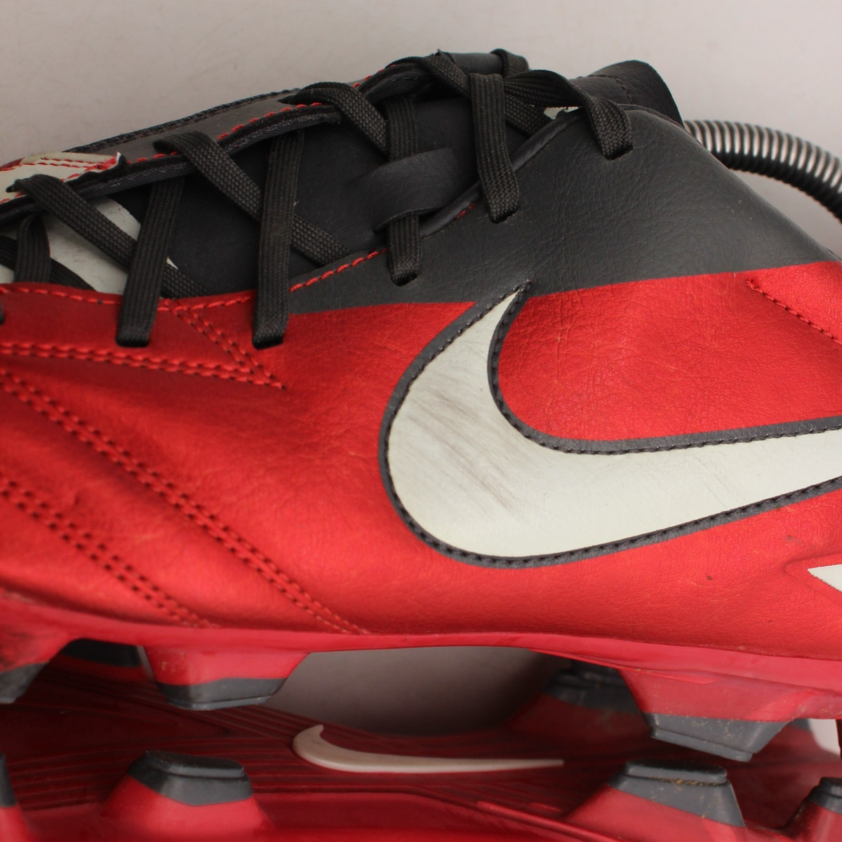 Nike T90 Total 90 Shoot IV 4 FG Soccer Cleats Boots Mens 12 Red