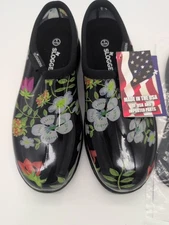 Sloggers Womens Waterproof Garden Clogs - Size 9 Floral Pattern Made In USA NWT