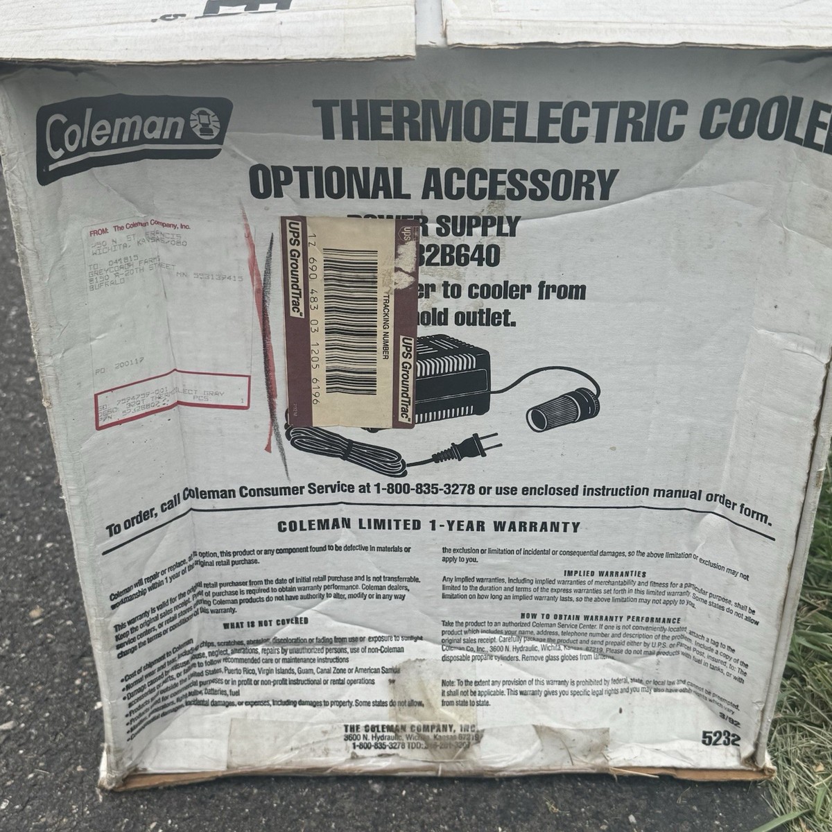 やましちColeman Vintage Coleman Thermo Electric Cooler No. 5232 Complete With