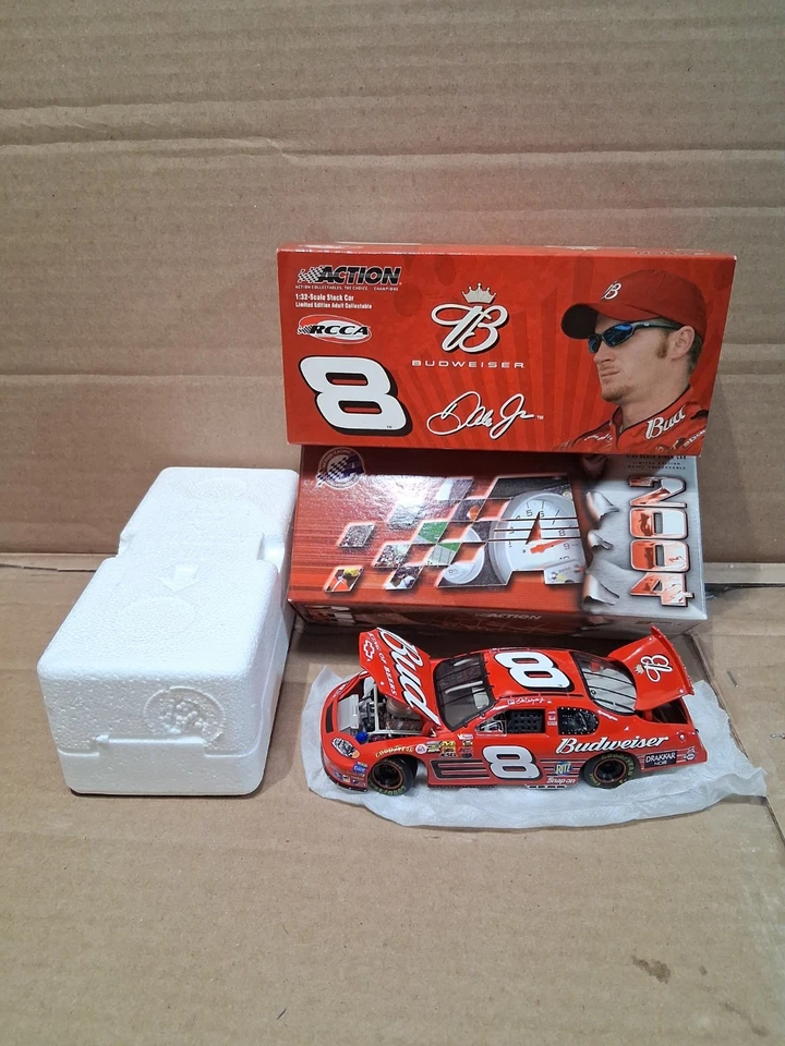 Dale Earnhardt Jr. #8 2004 raro Budweiser 1:32 RCCA CLUB CAR Nascar diecast Foto 3 de 4