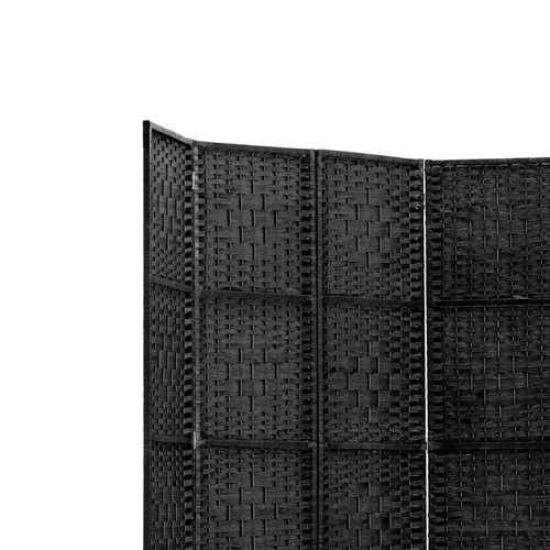Artiss 6 Panel Room Divider Screen Partition Privacy Fold Stand Woven Black - Picture 4 of 7