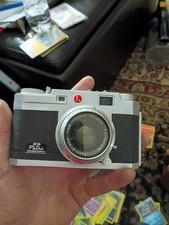 Vintage Petri Racer 35mm Camera with Leather Case and Shoulder Strap 7 Lenses
