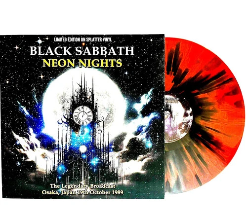 BLACK SABBATH Neon Nights Osaka Japan Red/Black Splatter Vinyl lp ltd numbered