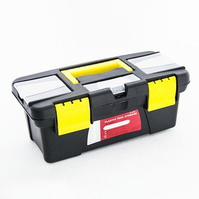 Two-Layer Toolbox Sturdy Metal Hinges Versatile Design Enduring And Spacious