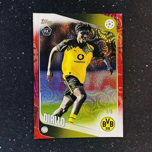 Ousmane Diallo 2025-26 Topps Carnaval UCC Red Samba RC /5 #120