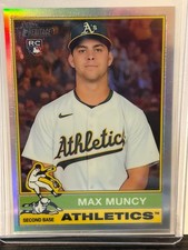 2025 Topps Heritage High Number #525 Max Muncy RC Chrome Refractor Oakland A's