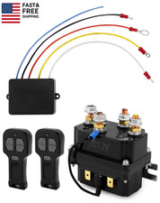 Wireless Winch Remote Control Kit, 12V 250A Winch Solenoid Relay Contactor + 12V