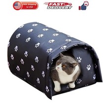 Outdoor Feral Cat House Winter,Weatherproof Waterproof Rainproof Foldable Cot...