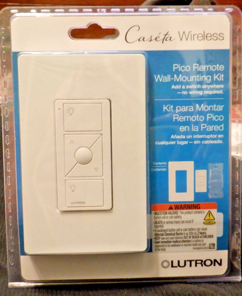 LUTRON Caseta Wirless Smart Remote Wall Mounting Kit  Model# PJ2-WALL-WH-L01