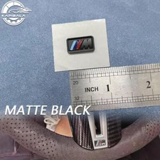 Matte Black FOR M Steering WHEEL BADGE Emblem M-Tech M-Sport 1M M2 M3 M4 M5 M6