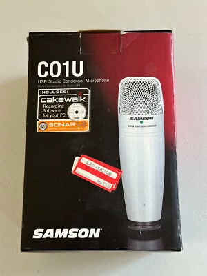 Samson C01U USB Studio Condenser Microphone Includes Cakewalk Software Brand New