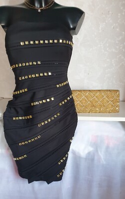NEU ET ''Apart'' Damen Abend- Abi-Kleid-Party-Cocktail Kleid Gr.34 Tasche-GESCHENK