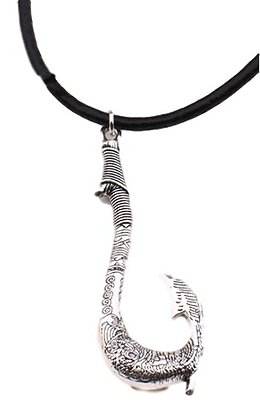 Disney's MOANA Princess Fish Hook Silver Pendant Necklace with 16" Leather Chord | eBay Disney's MOANA Princess Fish Hook Silver Pendant Necklace with 16" Leather Chord | eBay