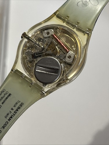 ๐ New Vintage 1996 GZ149 SEBASTIAN COE OLYMPICS Swatch Watch 34mm Gents 96 - Picture 8 of 10