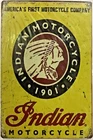 8x12 TIN SIGN Indian motorcycle 1901 America bike biker garage mechanic- (Br2b)