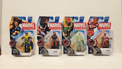 Marvel Universe Series 2 Lot Set Wolverine 2, Sunfire 5, Warpath 3, Vision 6 New