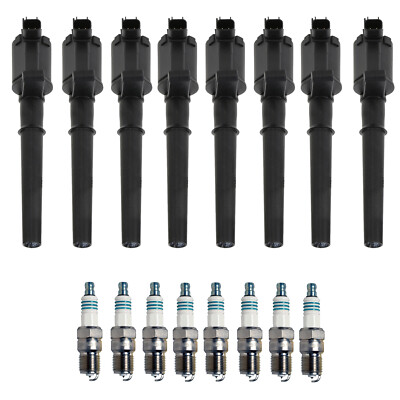 Bosch 8 Ignition Coil Denso 8 Iridium Power Spark Plug Kit For Navigator 5.4 V8