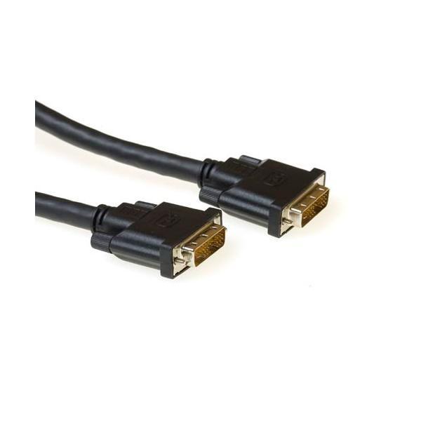 ACT SLAC DVI-D connection cable male - male 15 m cavo DVI Nero